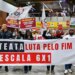 Manifestação no Aeroporto de Guarulhos pede fim da escala 6×1
